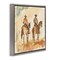 Stupell Industries Western Watercolor Cowboys Right Floating Frame, design by Petal Prints Design